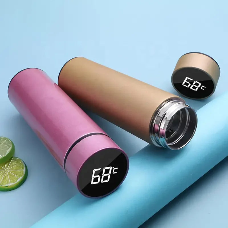 Smart LED temperature water bottle